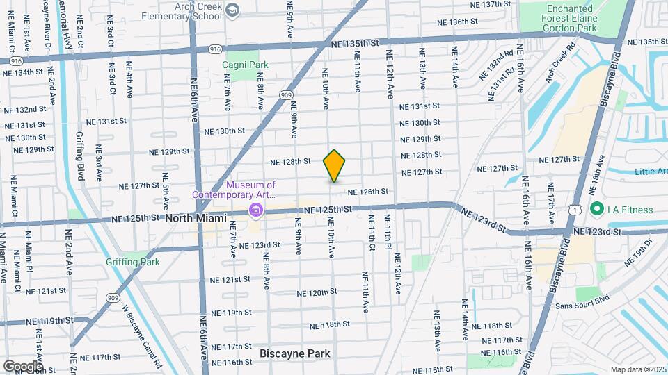 12625 NE 10th Ave Map and Location Details
