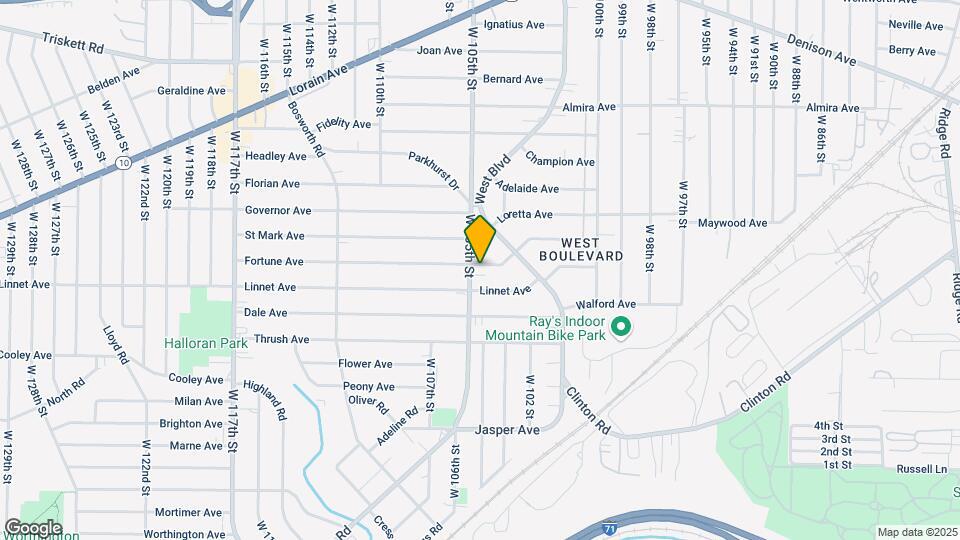 3511 W 105th St Map and Location Details