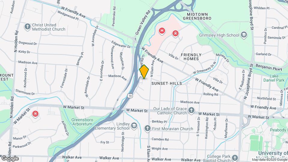 210 N Lindell Rd Map and Location Details