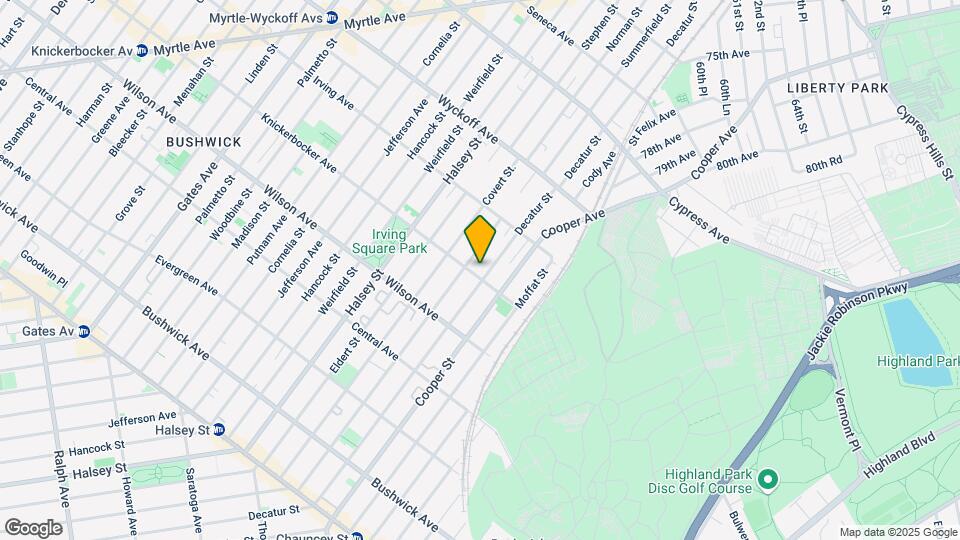 871 Knickerbocker Ave Map and Location Details
