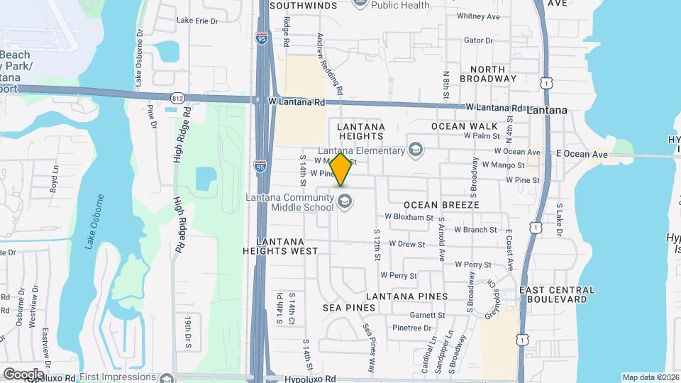 1302 W Broward St Map and Location Details