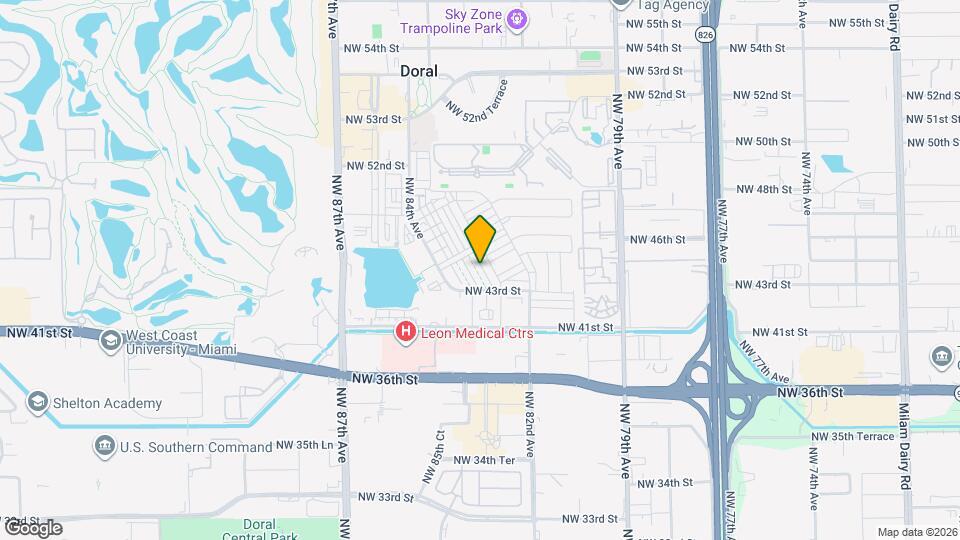 4539 NW 83rd Pkwy Map and Location Details