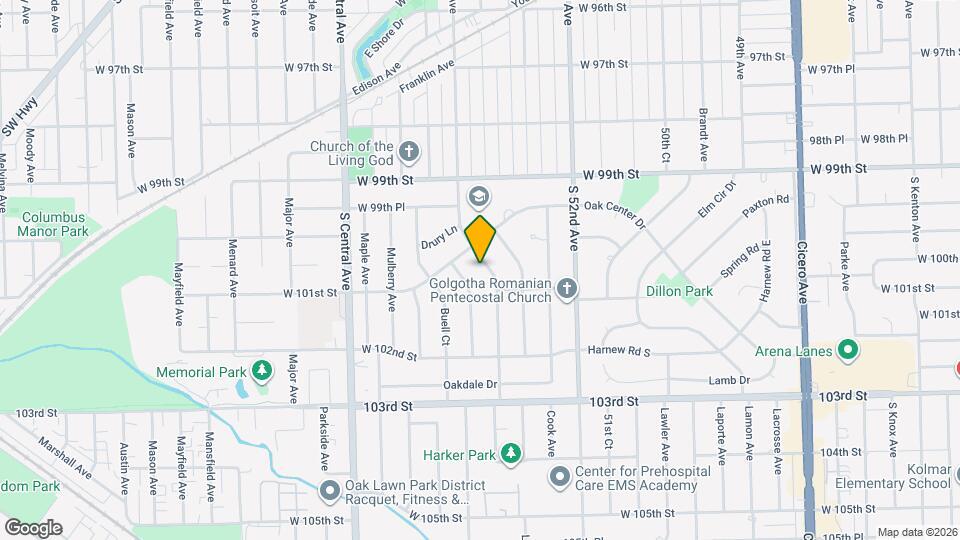 10024 Minnick Ave Map and Location Details