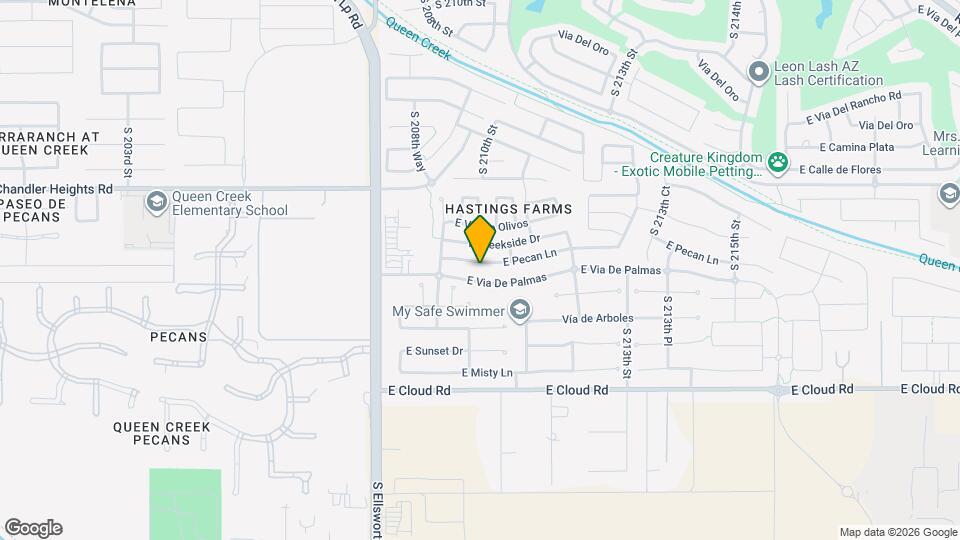 21005 E Pecan Ln Mapa y Detalles de la Ubicación