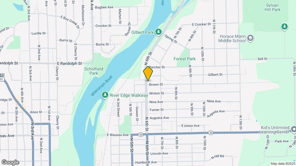 604 Brown St Mapa y Detalles de la Ubicación