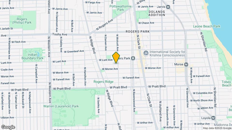 6948 N Wolcott Ave Map and Location Details