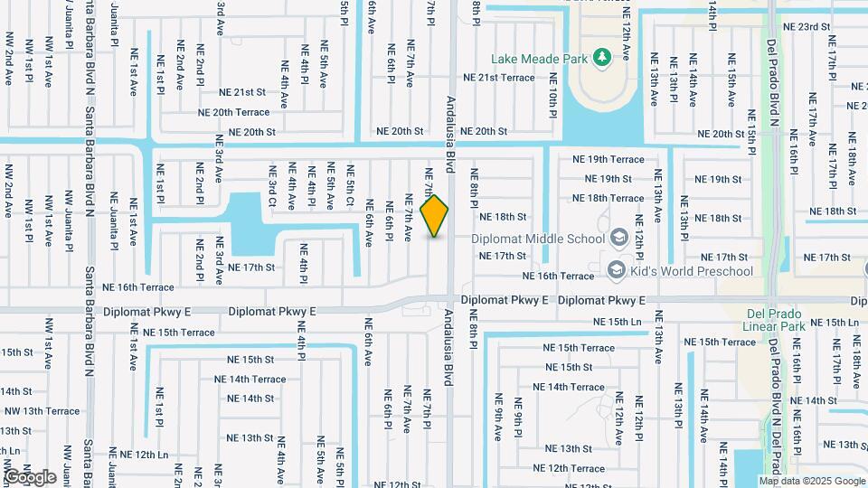 1711 NE 7th Pl-Unit -1713 NE 7th Place Map and Location Details