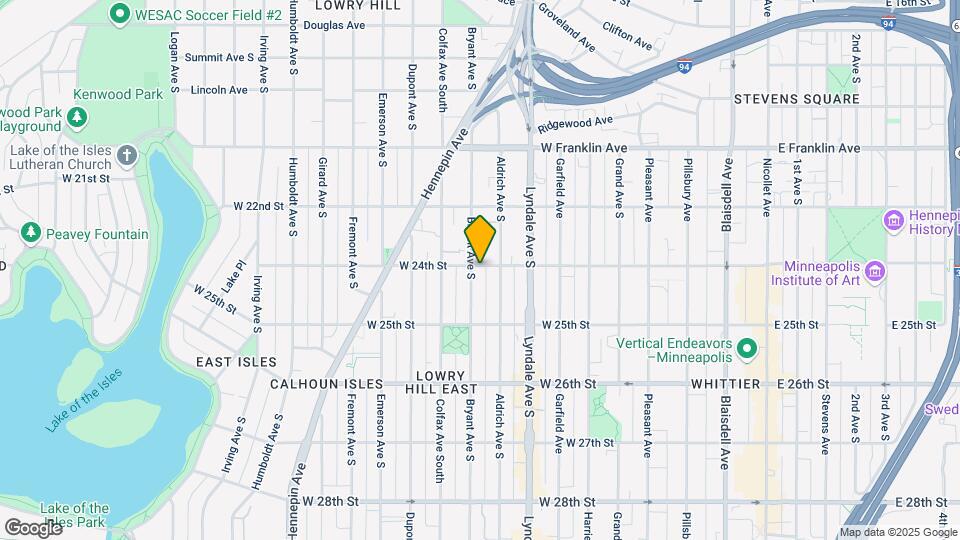 815 W 24th St Map and Location Details