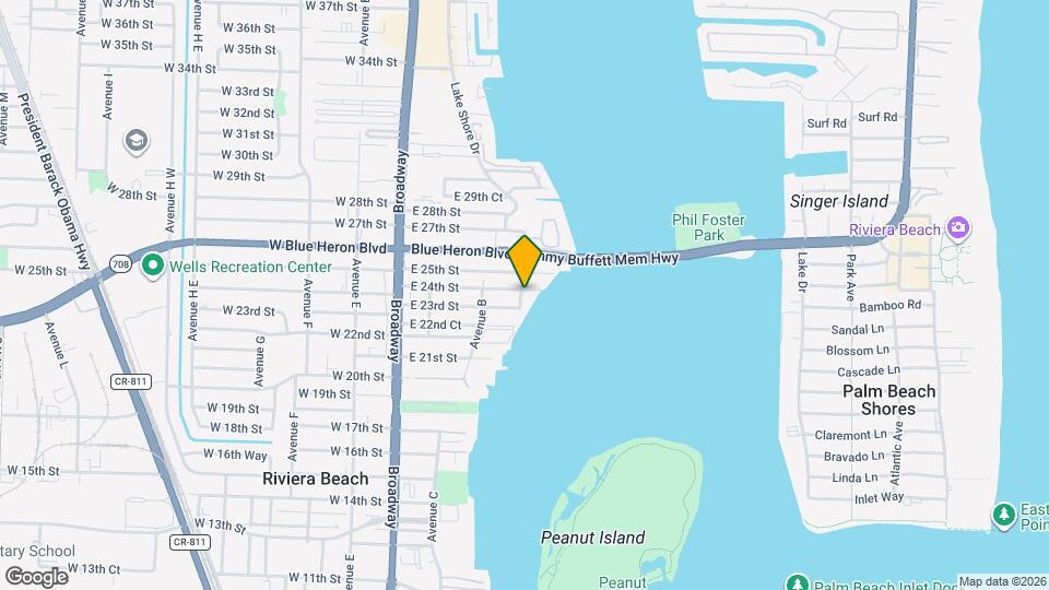 301 E 24th St Mapa y Detalles de la Ubicación