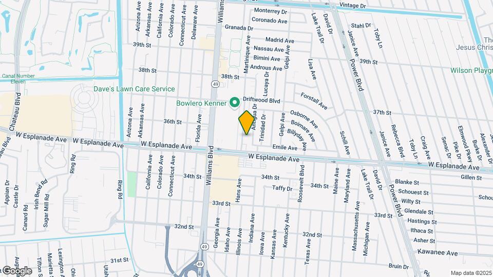3540 Martinique Ave Map and Location Details