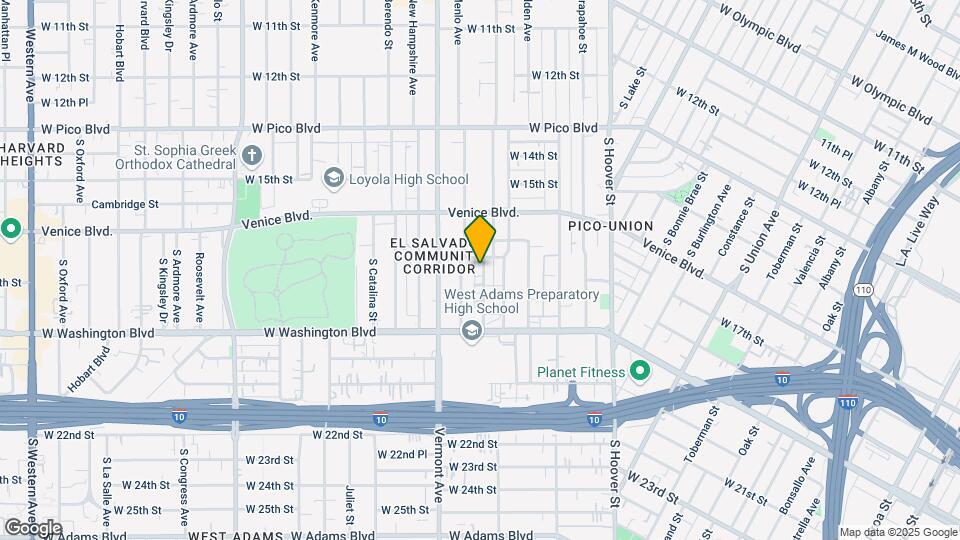 1741 S Westmoreland Ave Mapa y Detalles de la Ubicación