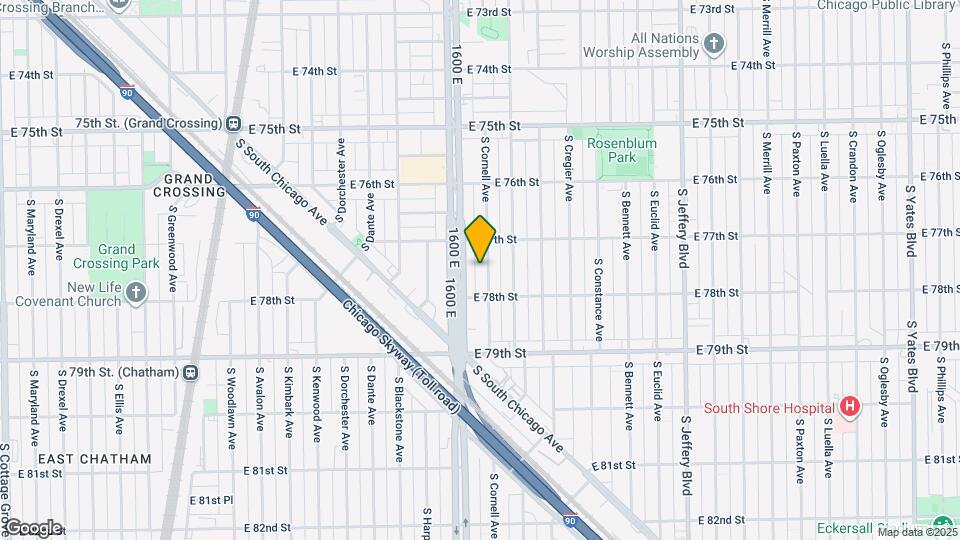 7730 S Cornell Ave Map and Location Details