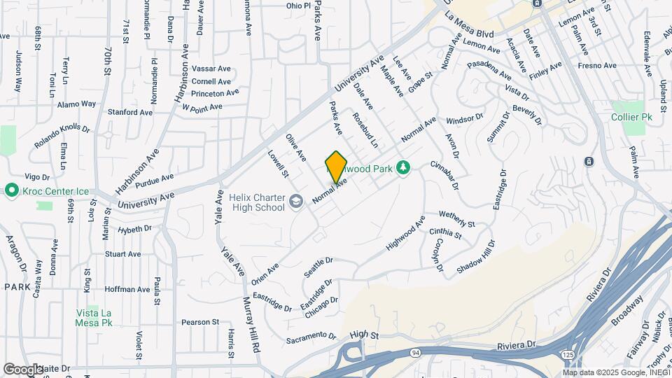 7621 Normal Ave Map and Location Details