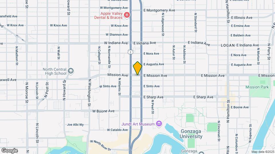 22 E Mission Ave Mapa y Detalles de la Ubicación