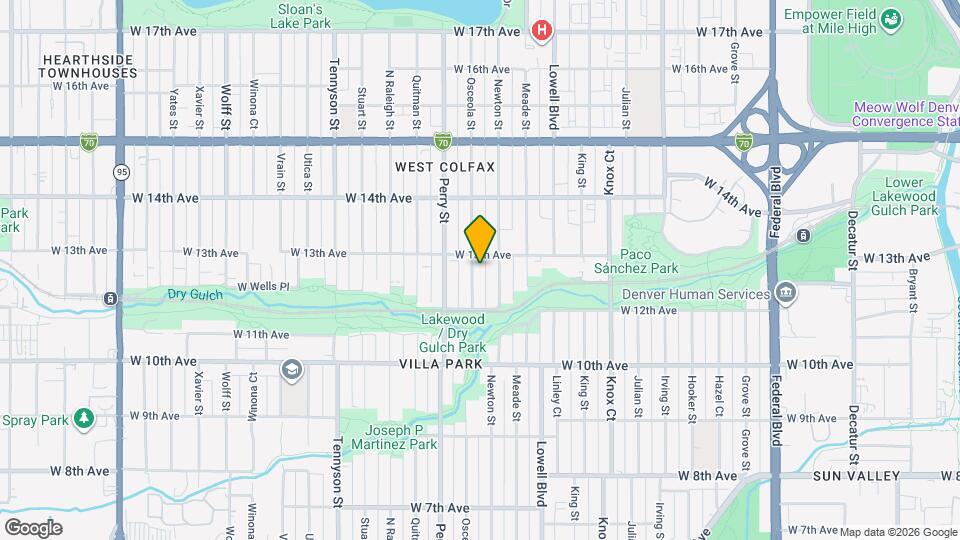 1266 Osceola St Mapa y Detalles de la Ubicación