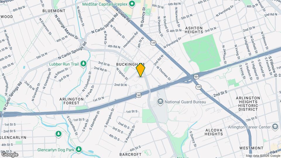 104 N George Mason Dr, Unit 1 Map and Location Details