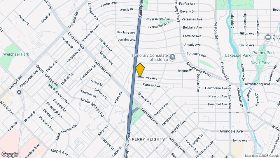 4543 Westway Ave Map and Location Details
