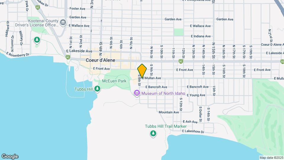 806 E Mullan Ave Map and Location Details