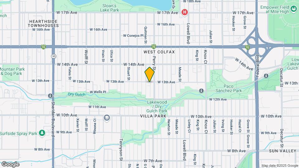 4060 W 13th Ave Map and Location Details