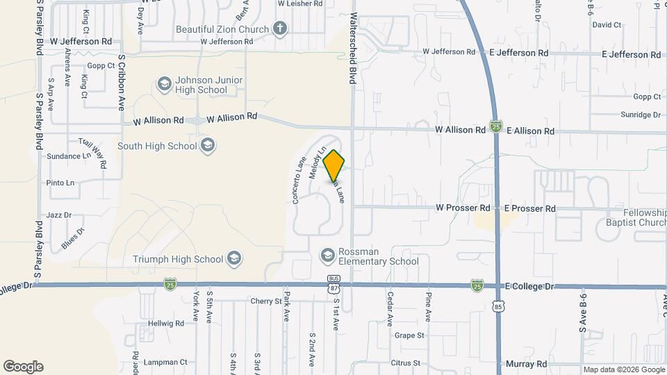 1200 Sonata Lane Map and Location Details