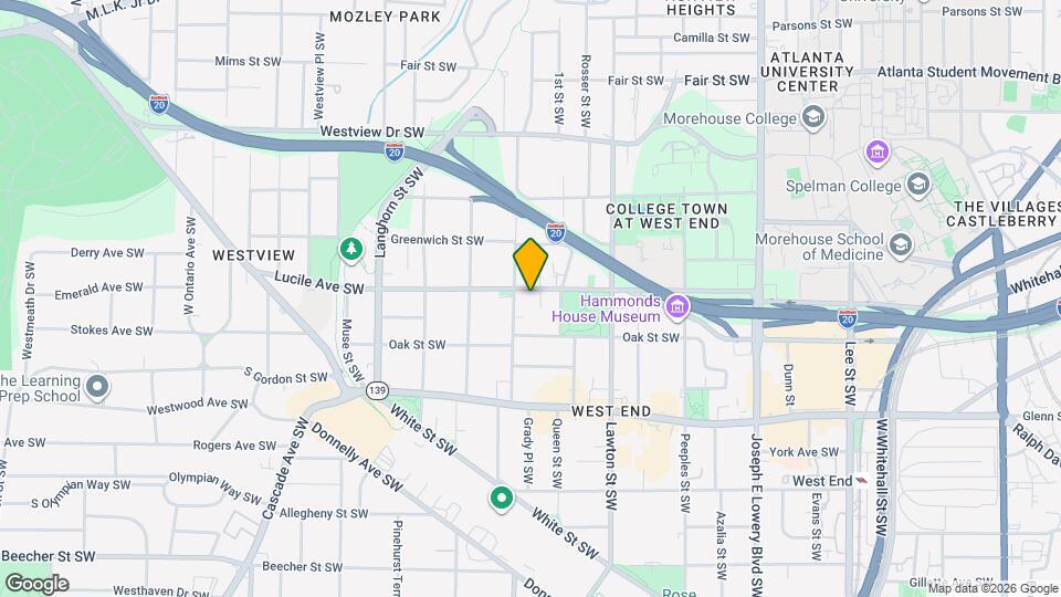 1184 Lucile Ave SW Map and Location Details