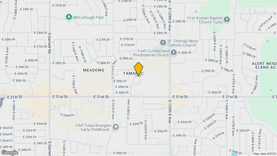 2928 S 125th E Ave Map and Location Details