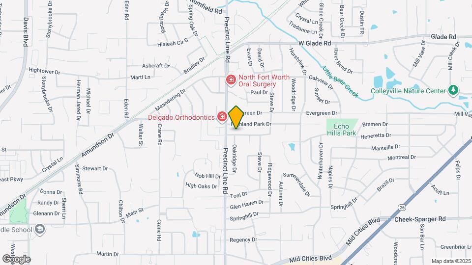 736 Highland Crest Dr Map and Location Details