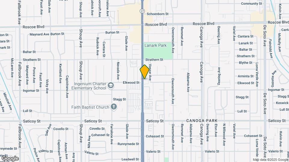 7826 Topanga Canyon Blvd, Unit 208 Mapa y Detalles de la Ubicación