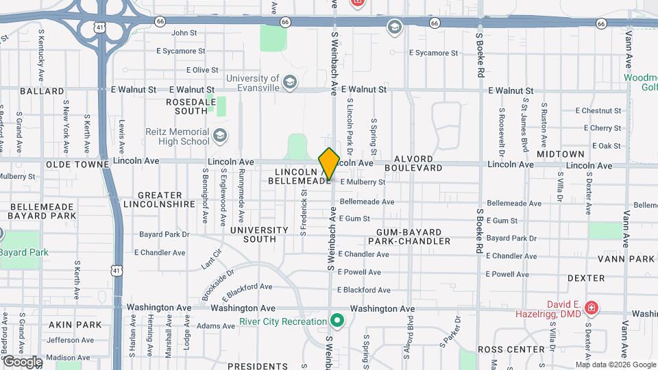 651 S Weinbach Ave Map and Location Details