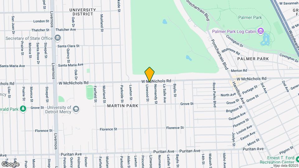 2557 W McNichols Rd Mapa y Detalles de la Ubicación