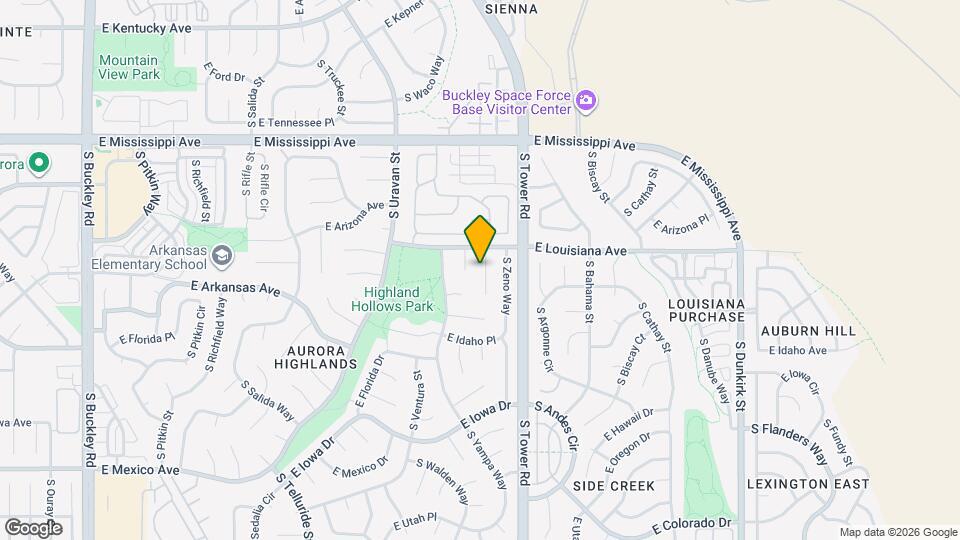 1333 S Zeno St Map and Location Details