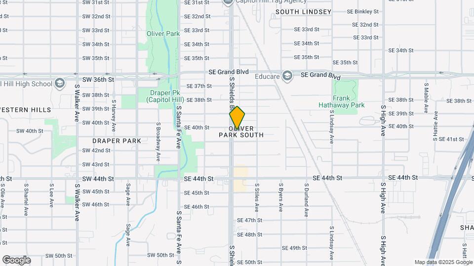 4106 S Shields Blvd Map and Location Details