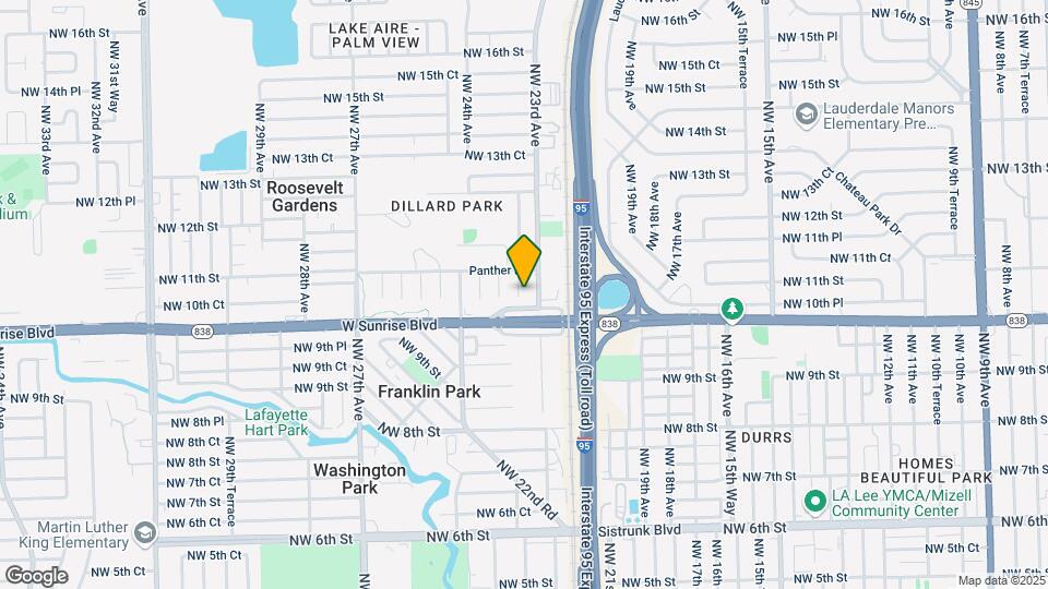 1040 NW 23rd Terrace Map and Location Details
