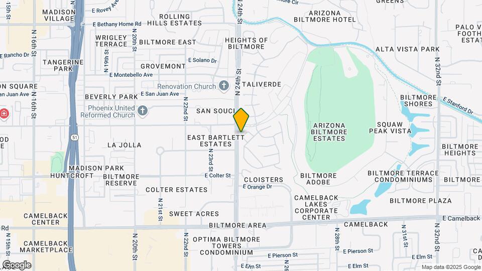 5418 N 25th St Mapa y Detalles de la Ubicación
