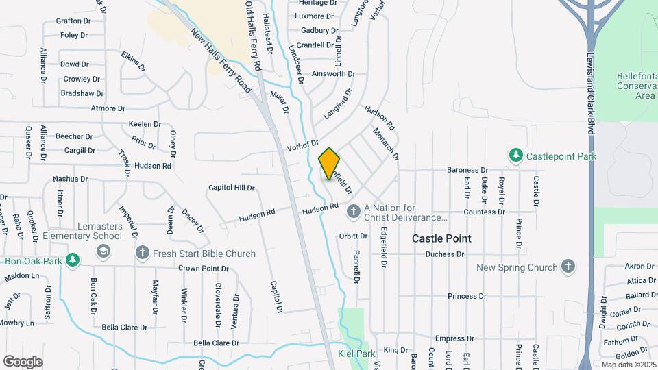 10422 Hallwood Dr Map and Location Details