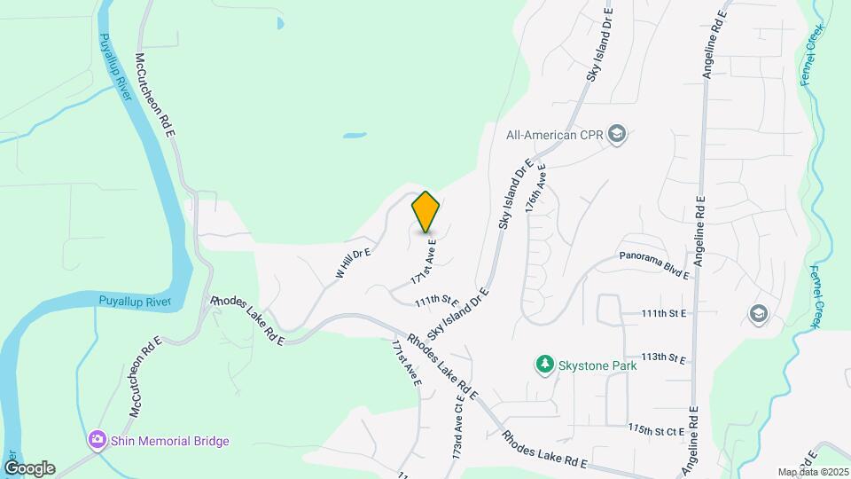 10801 171st Ave E Map and Location Details