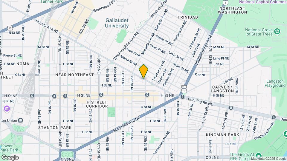 1231 Florida Ave NE Map and Location Details