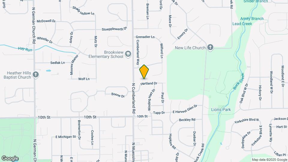 11740 Hartland Dr Map and Location Details