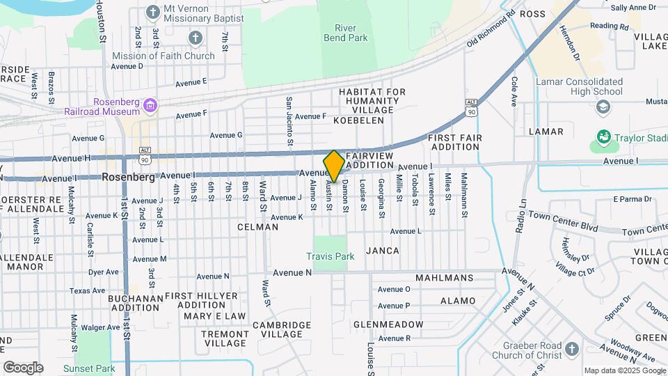1121 Austin St Mapa y Detalles de la Ubicación