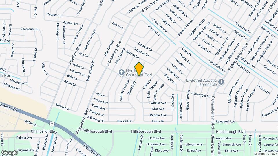 4850 Brickell Dr Map and Location Details