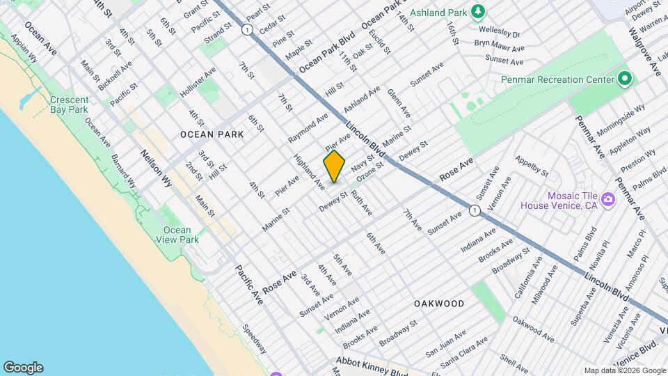 644 Navy St Map and Location Details