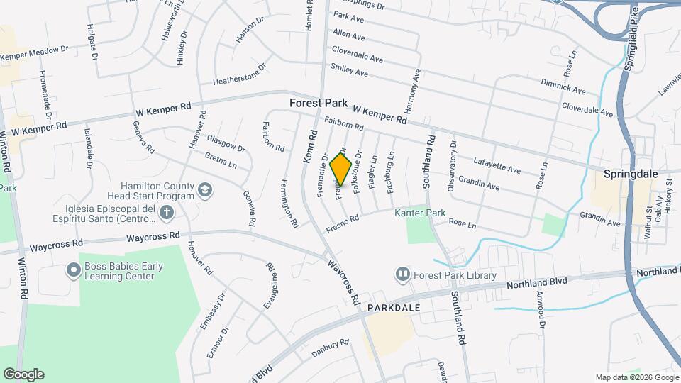 11428 Framingham Dr Map and Location Details