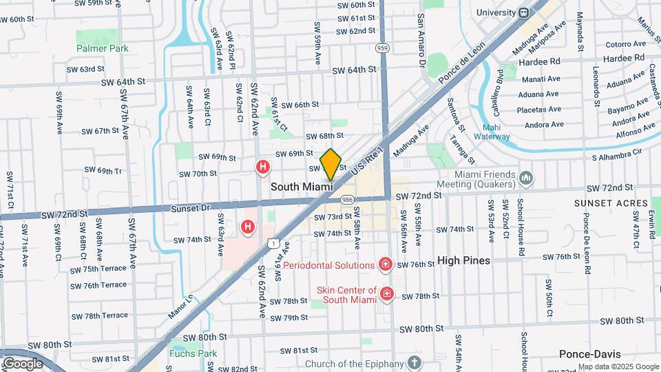 5949 Sunset Drive South Map and Location Details
