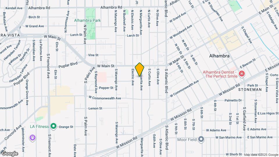 105 Marguerita Ave Mapa y Detalles de la Ubicación