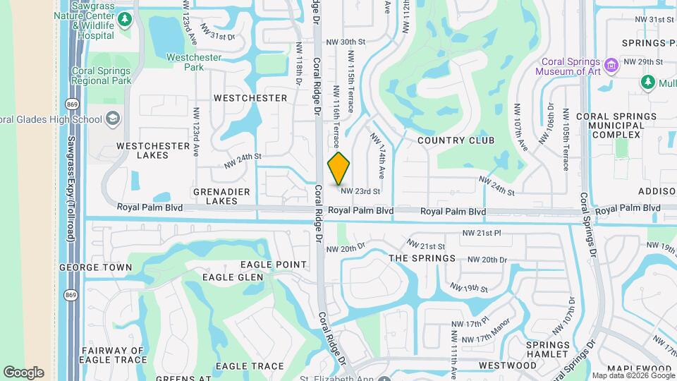 12162 NW 23rd St Mapa y Detalles de la Ubicación