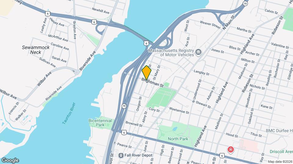 187 Brightman St Map and Location Details