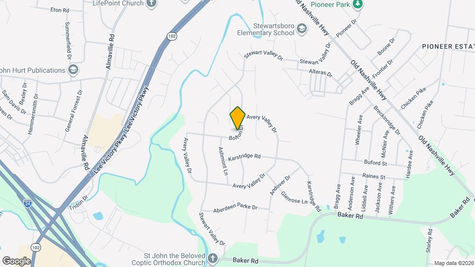 1209 Bolton Dr Map and Location Details