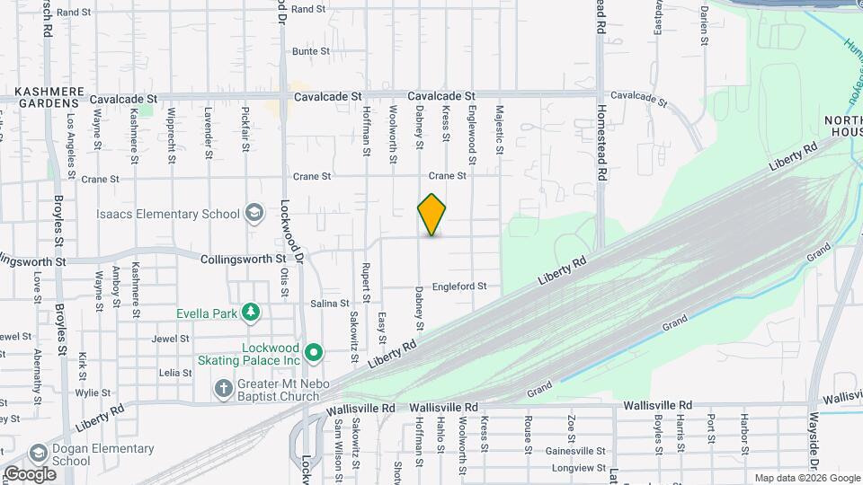 6014 Collingsworth St Map and Location Details