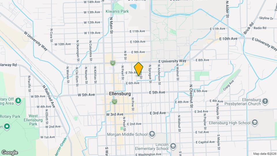 605 N Ruby St Map and Location Details
