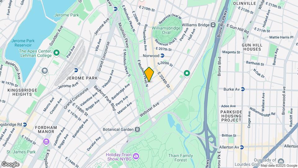 323 E Mosholu Pky Mapa y Detalles de la Ubicación